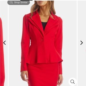 Lord and Taylor Red suit worn once for event